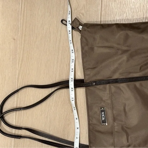 Tumi Dark Brown Nylon Shoulder Tote Bag - Picture 8 of 8